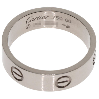 CARTIER love ring #60 Ring K18 White Gold unisex [Used]