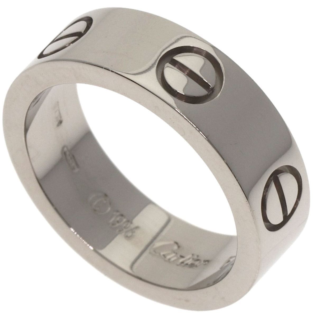 CARTIER love ring #49 Ring K18 White Gold Ladies [Used]