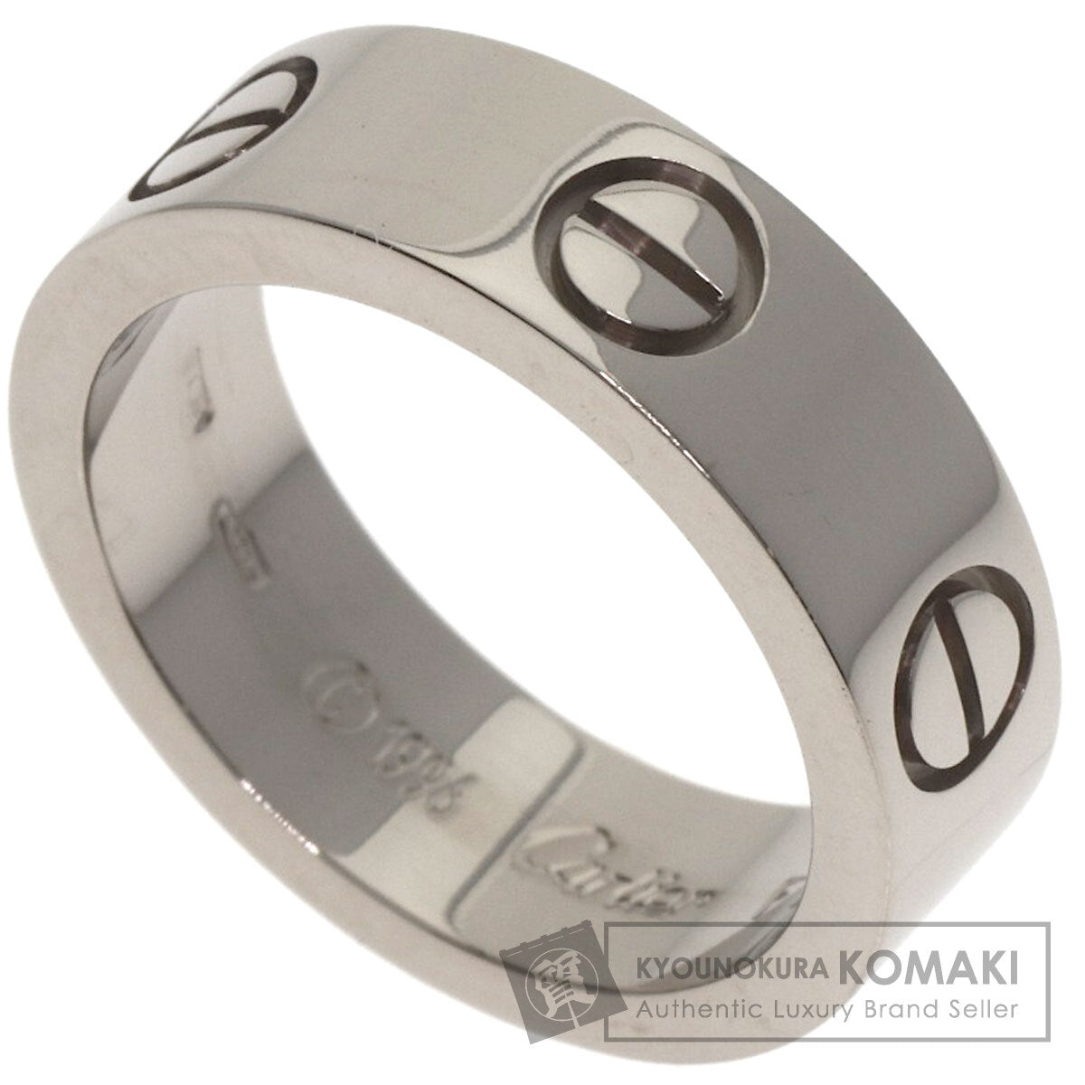 CARTIER love ring #49 Ring K18 White Gold Ladies [Used]