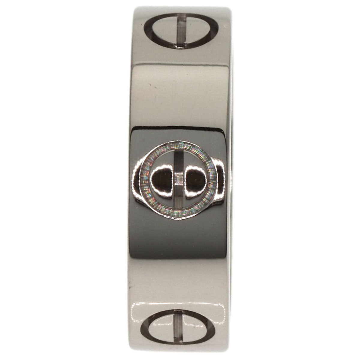 CARTIER love ring #49 Ring K18 White Gold Ladies [Used]