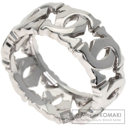 CARTIER Entrelaces #52 Ring K18 White Gold Ladies [Used]