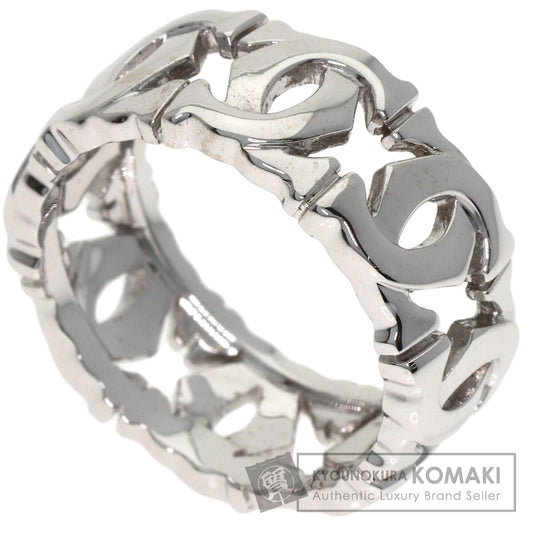 CARTIER Entrelaces #52 Ring K18 White Gold Ladies [Used]