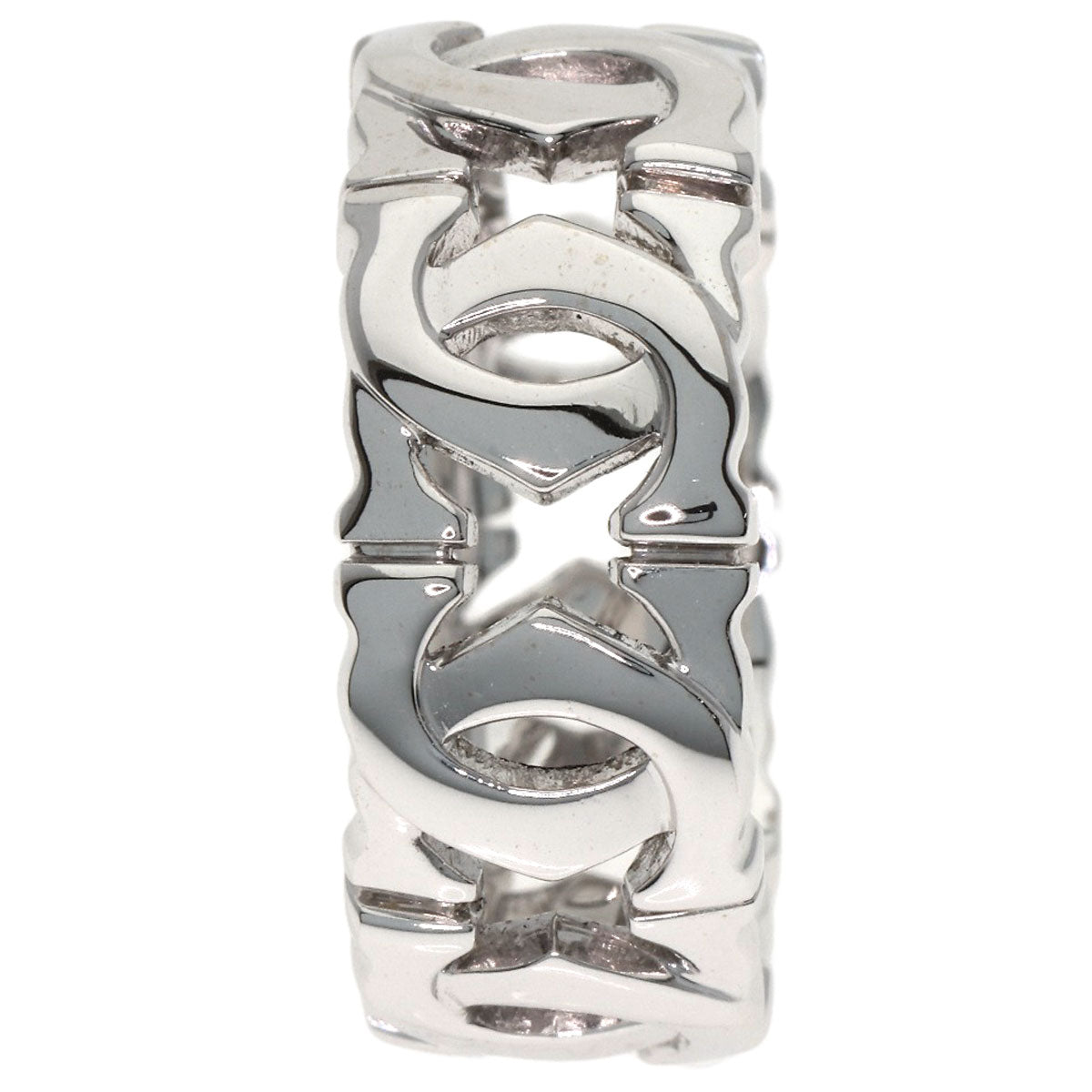 CARTIER Entrelaces #52 Ring K18 White Gold Ladies [Used]