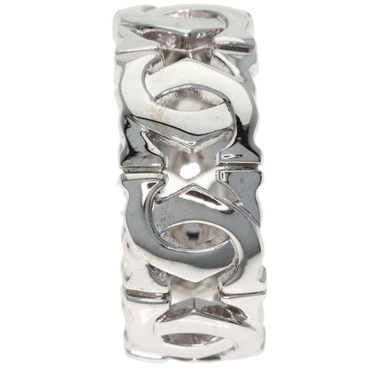 CARTIER Entrelaces #52 Ring K18 White Gold Ladies [Used]