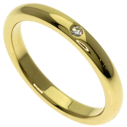 TIFFANY&Co. Stacking band 1P Diamond Ring K18 Yellow Gold Ladies [Used]