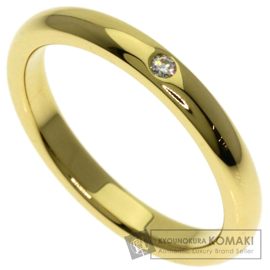 TIFFANY&Co. Stacking band 1P Diamond Ring K18 Yellow Gold Ladies [Used]