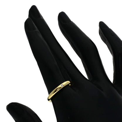 TIFFANY&Co. Stacking band 1P Diamond Ring K18 Yellow Gold Ladies [Used]