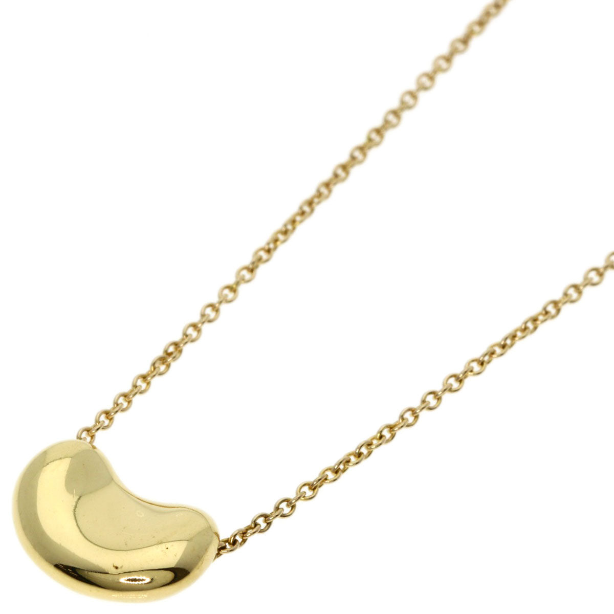 TIFFANY&Co. Bean Necklace K18 Yellow Gold Ladies [Used]