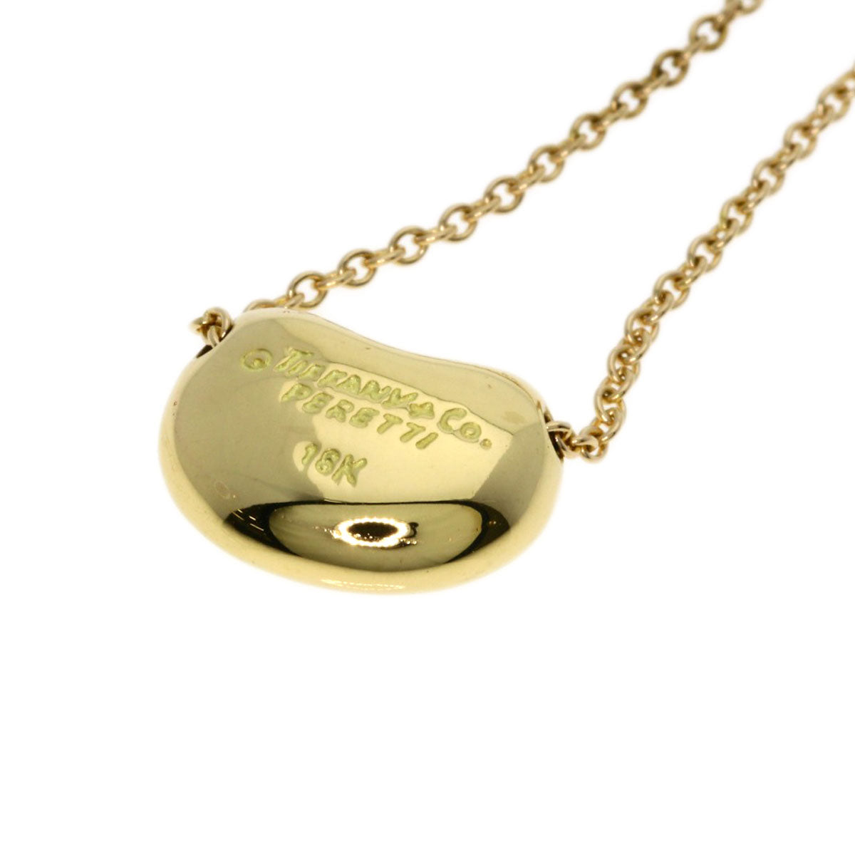 TIFFANY&Co. Bean Necklace K18 Yellow Gold Ladies [Used]