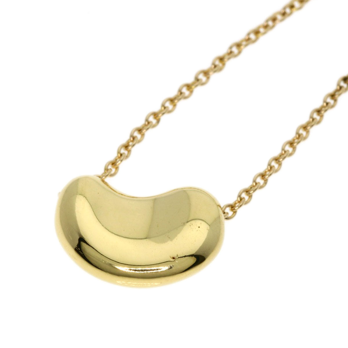 TIFFANY&Co. Bean Necklace K18 Yellow Gold Ladies [Used]