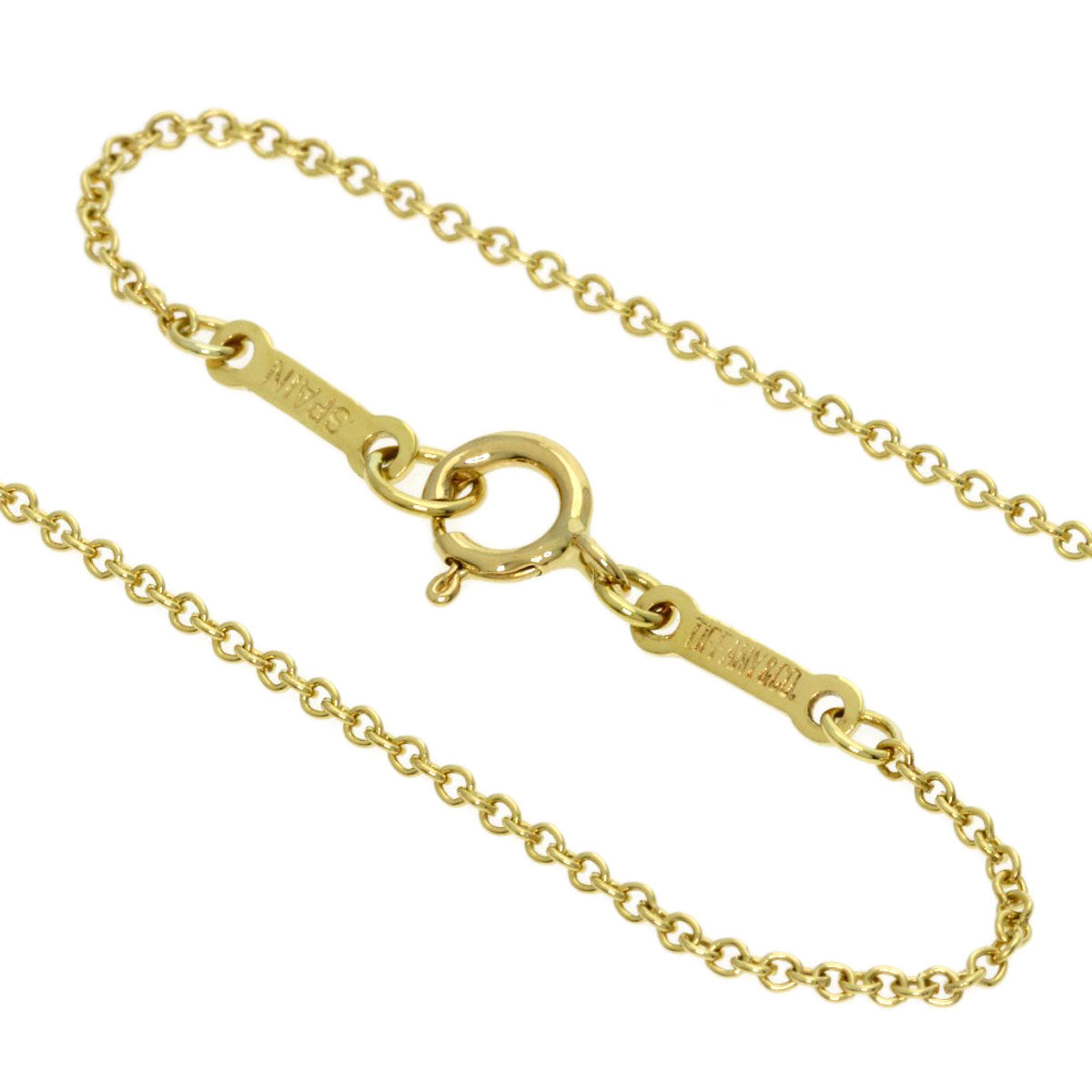 TIFFANY&Co. Open heart Necklace K18 Yellow Gold Ladies [Used]