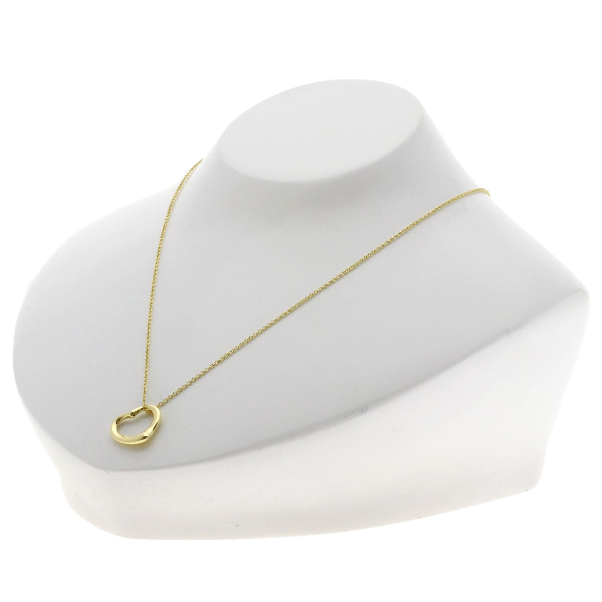 TIFFANY&Co. Open heart Necklace K18 Yellow Gold Ladies [Used]