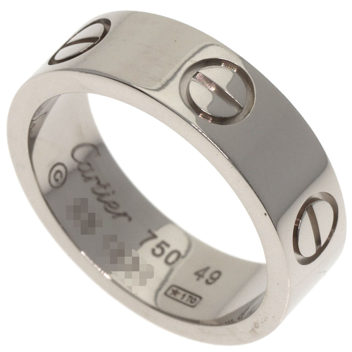CARTIER love ring #49 Ring K18 White Gold Ladies [Used]