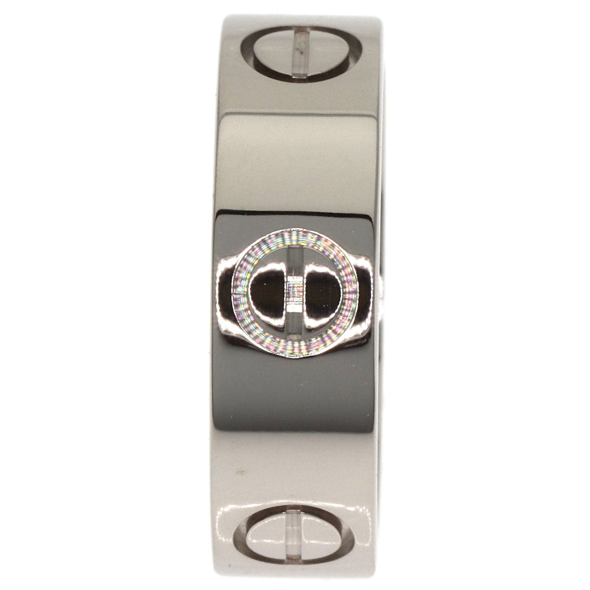 CARTIER love ring #49 Ring K18 White Gold Ladies [Used]
