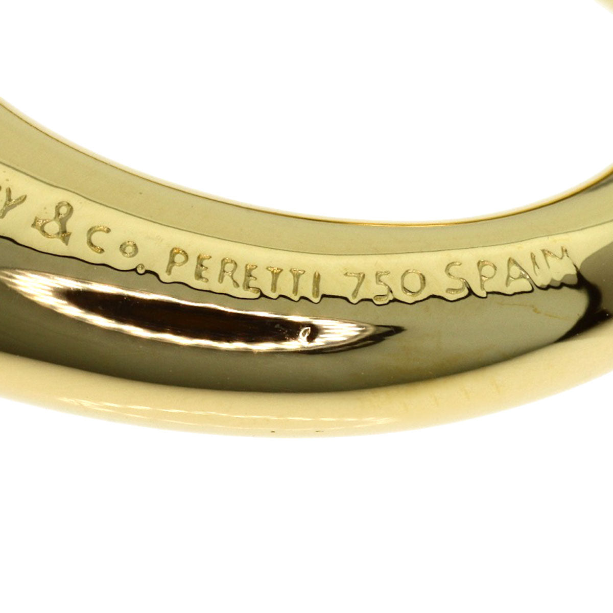 TIFFANY&Co. Open heart Pendant top K18 Yellow Gold Ladies [Used]