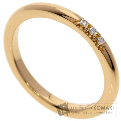TIFFANY&Co. Forever Wedding 3P Diamond Ring K18 Pink Gold Ladies [Used]
