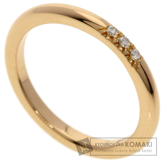 TIFFANY&Co. Forever Wedding 3P Diamond Ring K18 Pink Gold Ladies [Used]