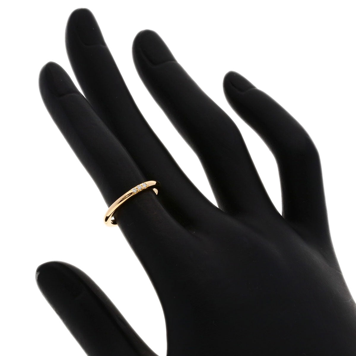 TIFFANY&Co. Forever Wedding 3P Diamond Ring K18 Pink Gold Ladies [Used]