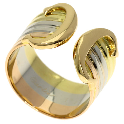 CARTIER 2C Ring LM #49 Ring K18 Yellow Gold 18K Pink GoldLadies [Used]
