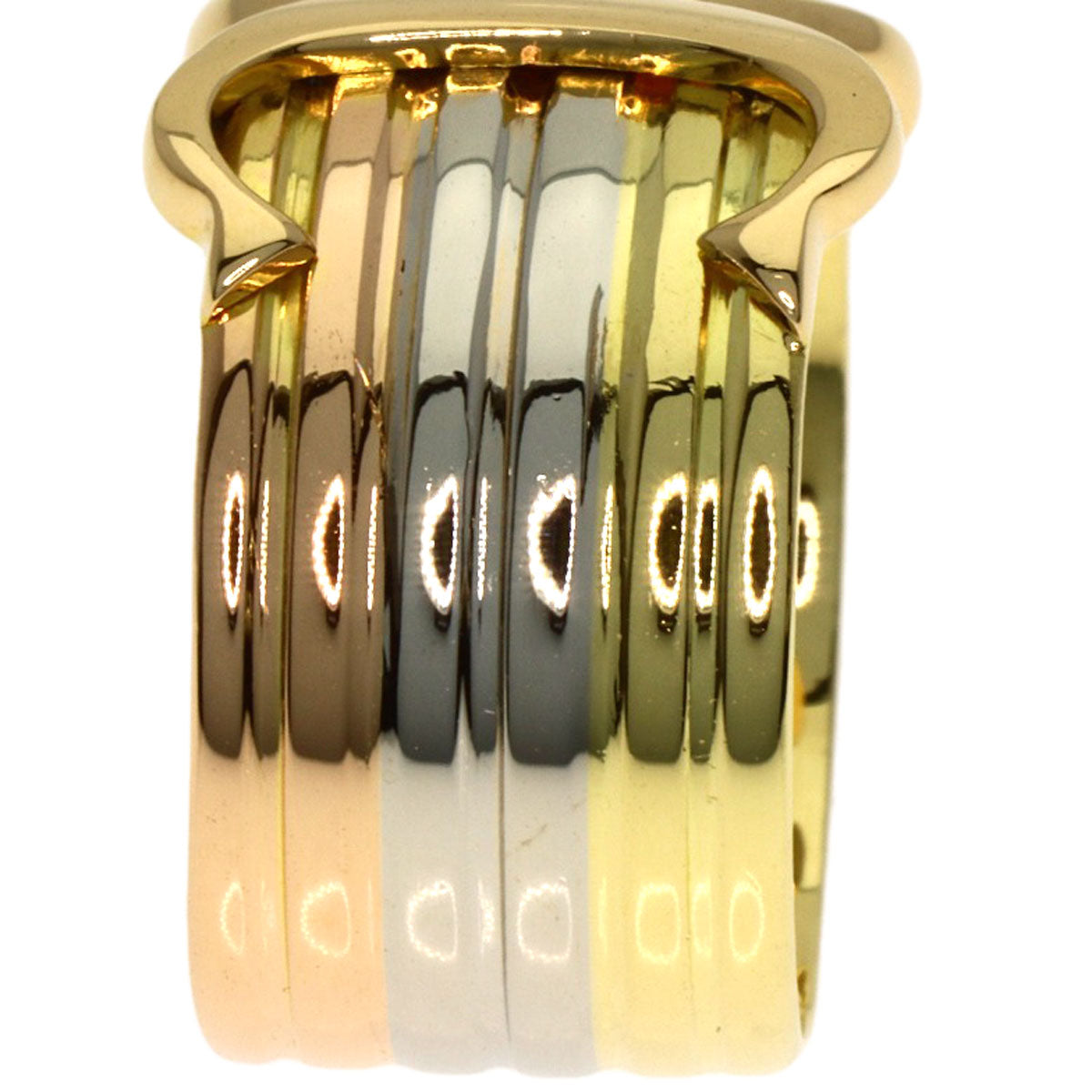CARTIER 2C Ring LM #49 Ring K18 Yellow Gold 18K Pink GoldLadies [Used]