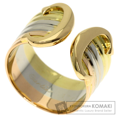 CARTIER 2C Ring LM #49 Ring K18 Yellow Gold 18K Pink GoldLadies [Used]