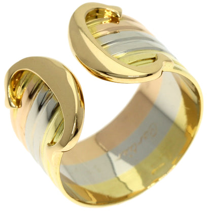 CARTIER 2C Ring LM #49 Ring K18 Yellow Gold 18K Pink GoldLadies [Used]