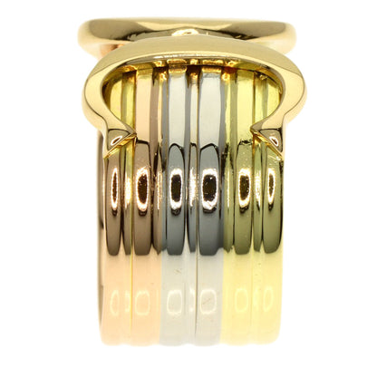 CARTIER 2C Ring LM #49 Ring K18 Yellow Gold 18K Pink GoldLadies [Used]