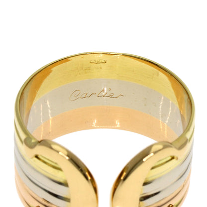 CARTIER 2C Ring LM #49 Ring K18 Yellow Gold 18K Pink GoldLadies [Used]
