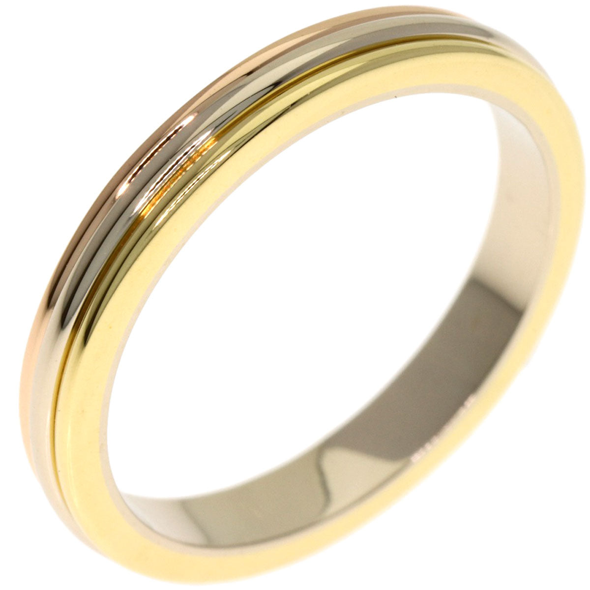 CARTIER 3 Colors #52 Ring K18 Yellow Gold 18K Pink GoldLadies [Used]