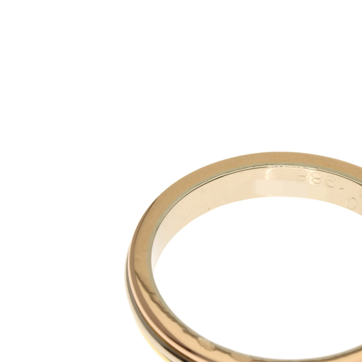 CARTIER 3 Colors #52 Ring K18 Yellow Gold 18K Pink GoldLadies [Used]