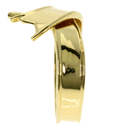 TIFFANY&Co. ribbon Ring K18 Yellow Gold Ladies [Used]