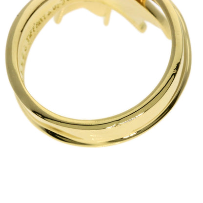 TIFFANY&Co. ribbon Ring K18 Yellow Gold Ladies [Used]