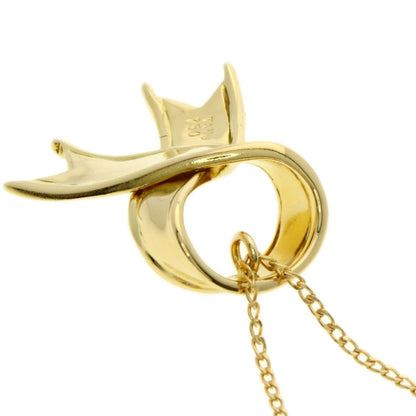 TIFFANY&Co. ribbon Necklace K18 Yellow Gold Ladies [Used]