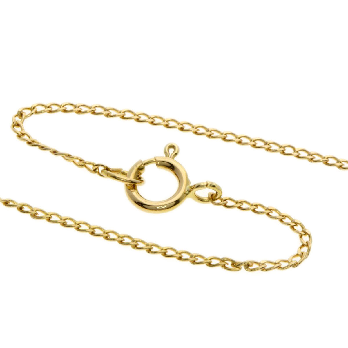 TIFFANY&Co. ribbon Necklace K18 Yellow Gold Ladies [Used]