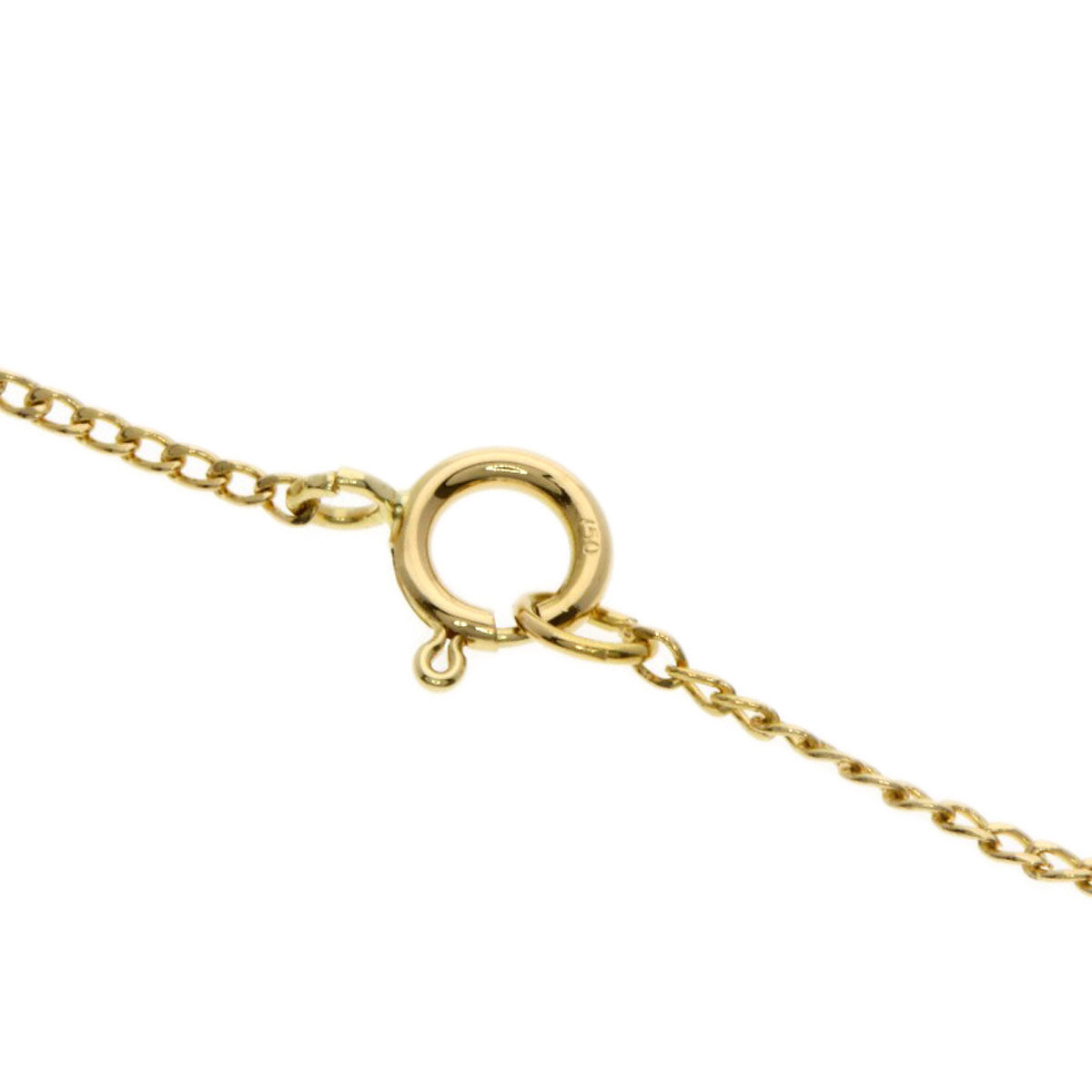 TIFFANY&Co. ribbon Necklace K18 Yellow Gold Ladies [Used]
