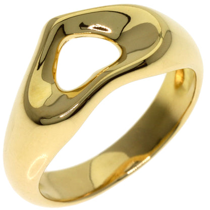 TIFFANY&Co. Open heart Ring K18 Yellow Gold Ladies [Used]
