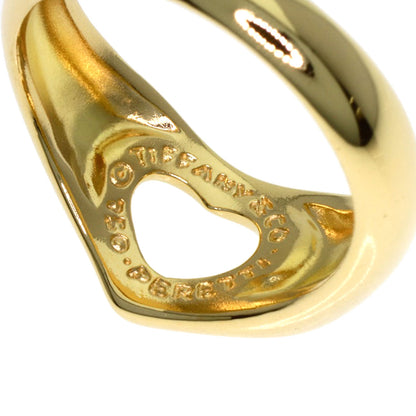 TIFFANY&Co. Open heart Ring K18 Yellow Gold Ladies [Used]
