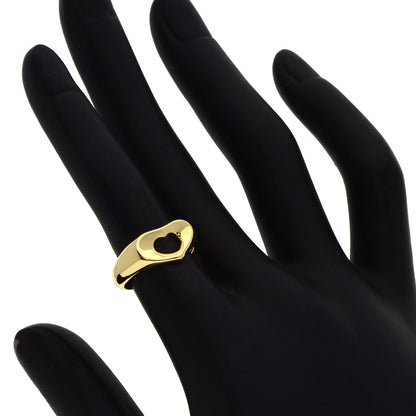 TIFFANY&Co. Open heart Ring K18 Yellow Gold Ladies [Used]