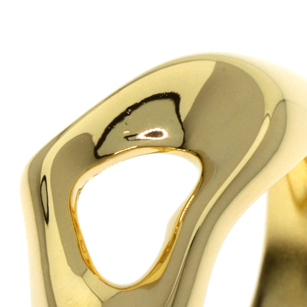 TIFFANY&Co. Open heart Ring K18 Yellow Gold Ladies [Used]