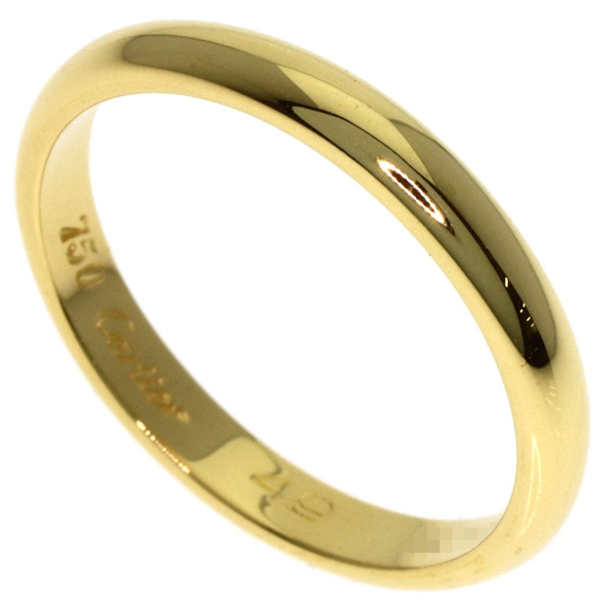 CARTIER wedding Ring K18 Yellow Gold Ladies [Used]