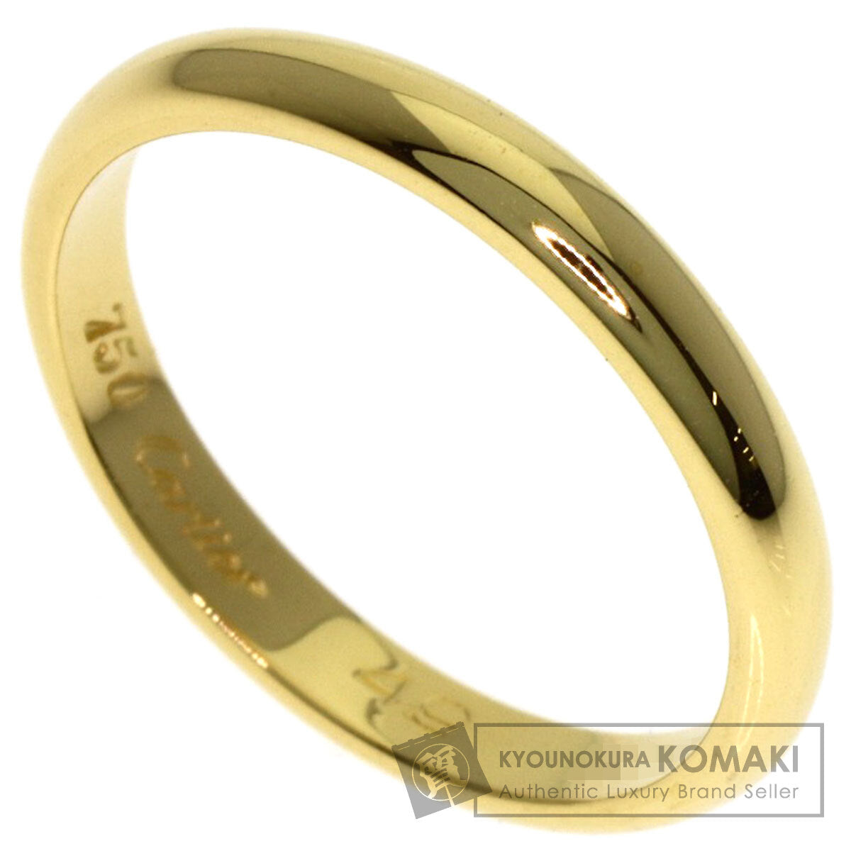 CARTIER wedding Ring K18 Yellow Gold Ladies [Used]