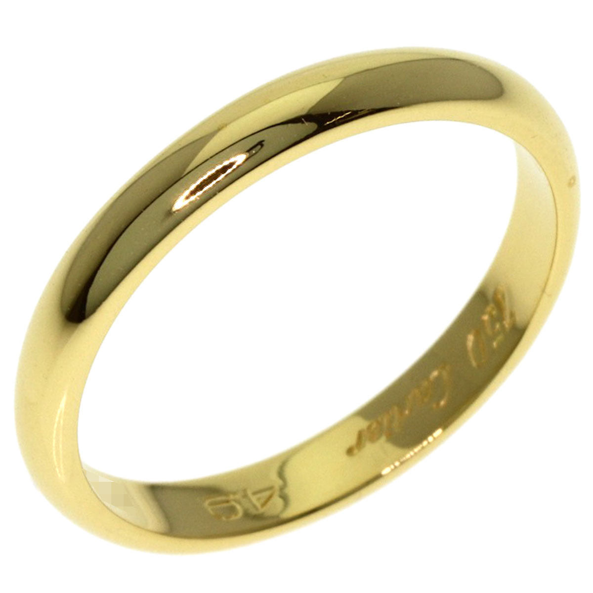 CARTIER wedding Ring K18 Yellow Gold Ladies [Used]