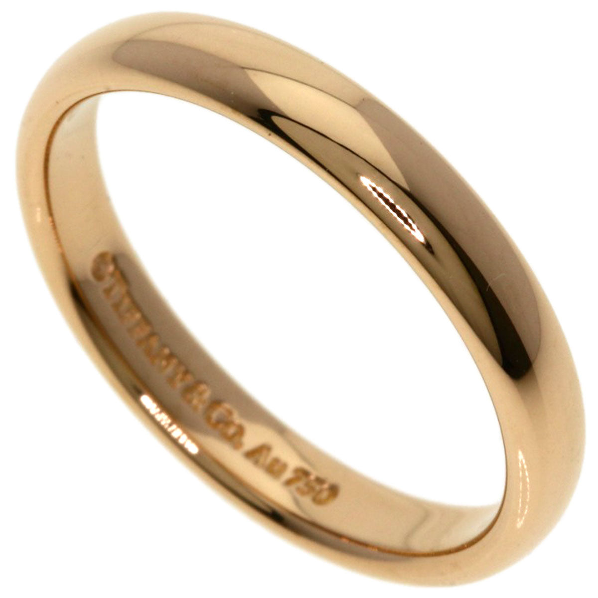 TIFFANY&Co. Wedding band Ring K18 Pink Gold Ladies [Used]