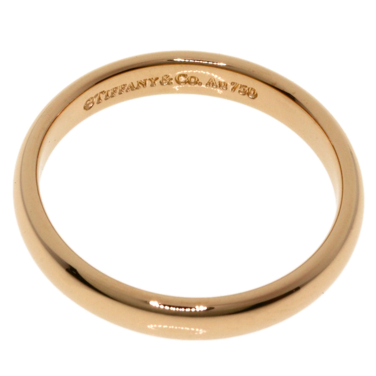 TIFFANY&Co. Wedding band Ring K18 Pink Gold Ladies [Used]