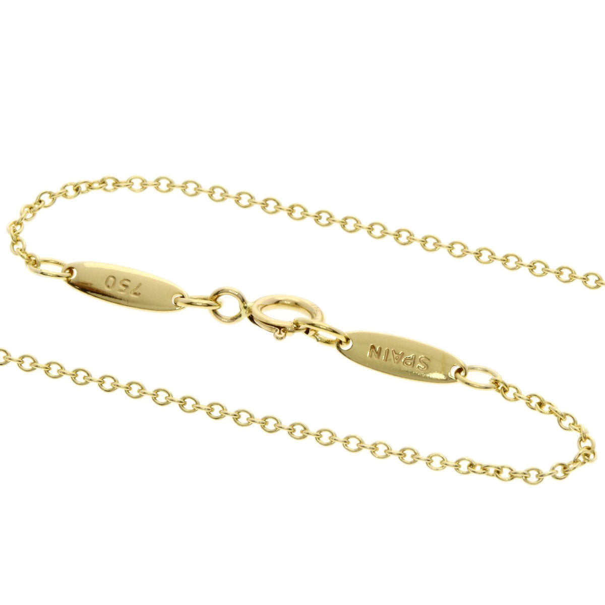 TIFFANY&Co. Double teardrop Necklace K18 Yellow Gold Ladies [Used]