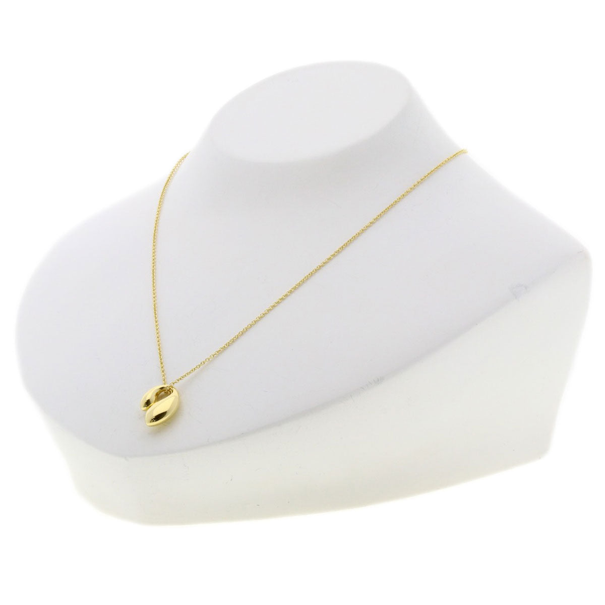 TIFFANY&Co. Double teardrop Necklace K18 Yellow Gold Ladies [Used]
