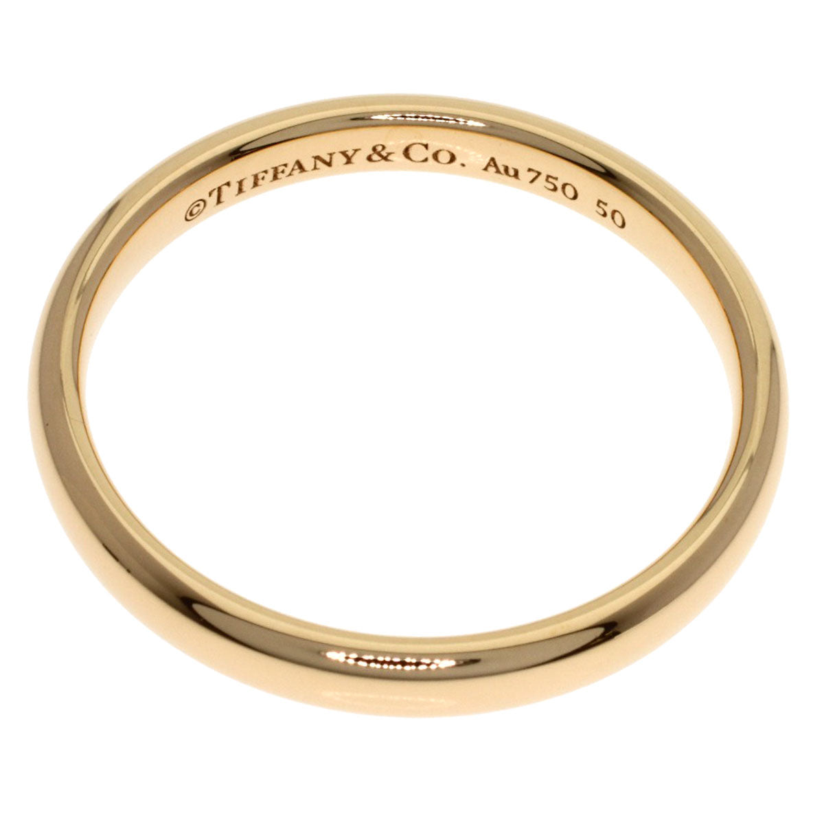 TIFFANY&Co. Wedding band Ring K18 Pink Gold Ladies [Used]
