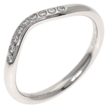 TIFFANY&Co. Curved band Diamond Ring Platinum PT950 Ladies [Used]