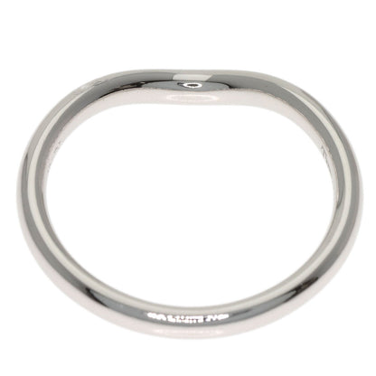 TIFFANY&Co. Curved band Diamond Ring Platinum PT950 Ladies [Used]