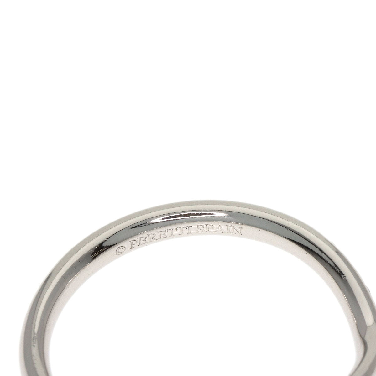 TIFFANY&Co. Curved band Diamond Ring Platinum PT950 Ladies [Used]
